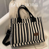 کیف دوشی کتان کبریتی راه striped۰۰۴۷